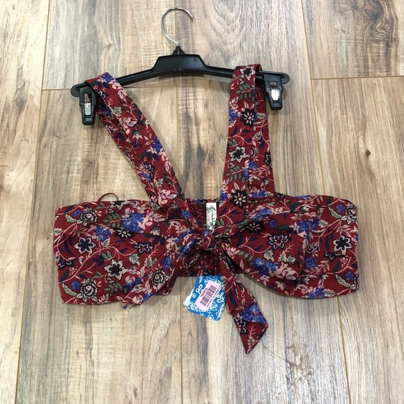 NWT Free People maroon bra top - Picture 1 of 4